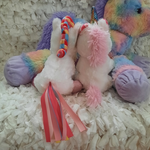 Bundle Unicorn Plush Toys Stuffed Animal Set of 3 - Picture 7 of 14